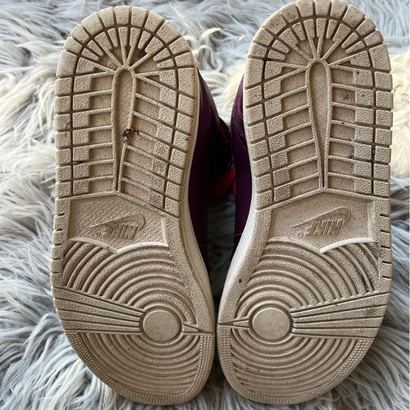 Sz 7 ❤️ Nike Air Jordan 1 Retro — High Zip — Bordeaux — excellent - Picture 4 of 12